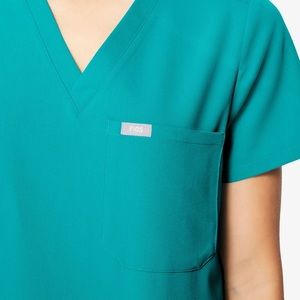 FIGS Teal Catarina Scrub Top
